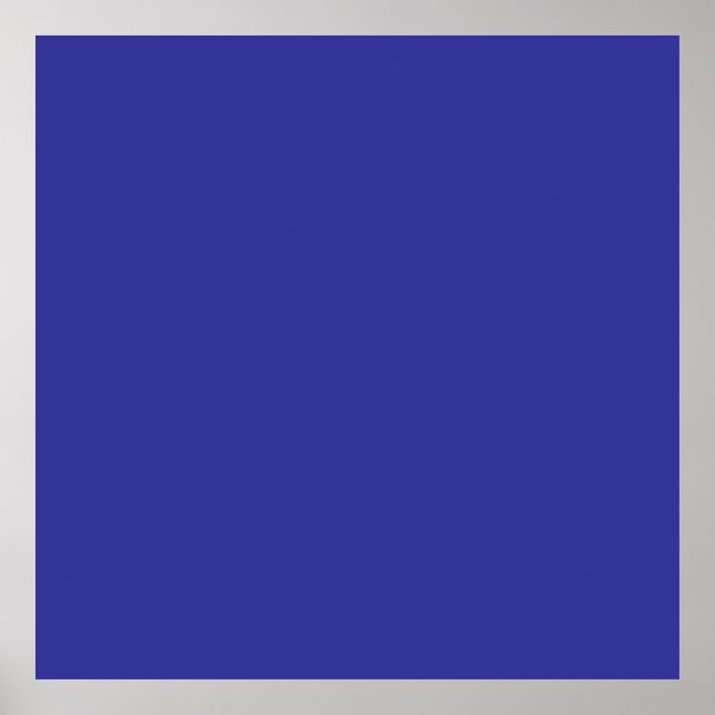 Blau (Pigment) (feste Farbe) Poster (Vorne)