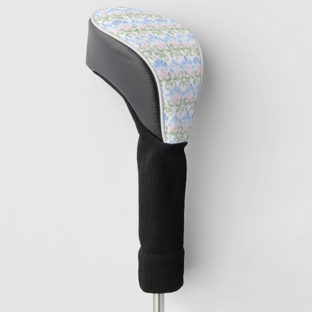 Blau Pink Grün Abstrakt Golf Headcover (angewinkelt)