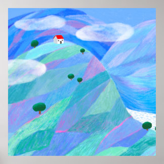 Blau Poster