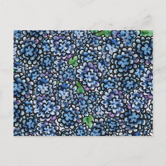 Blau Postkarte (Vorderseite)