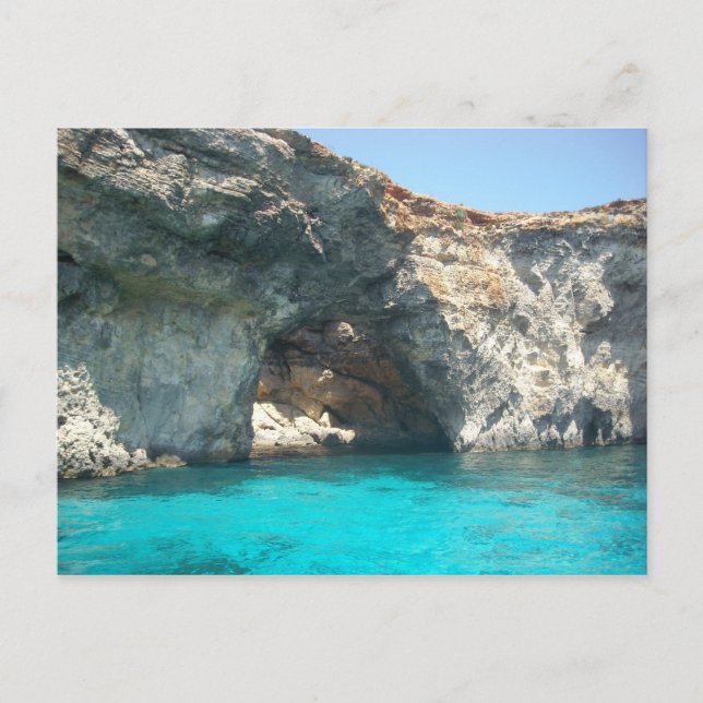 Blau Postkarte (Vorderseite)