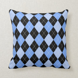 Blau-Raute-Muster-Amerikanische MoJo-Pillows Kissen