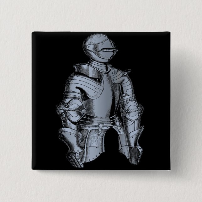 Blau-Ritter-Knopf Button (Vorderseite)