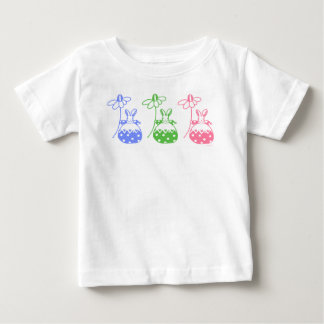 Blau, Rosa und grüne Daisy Bunny Tee