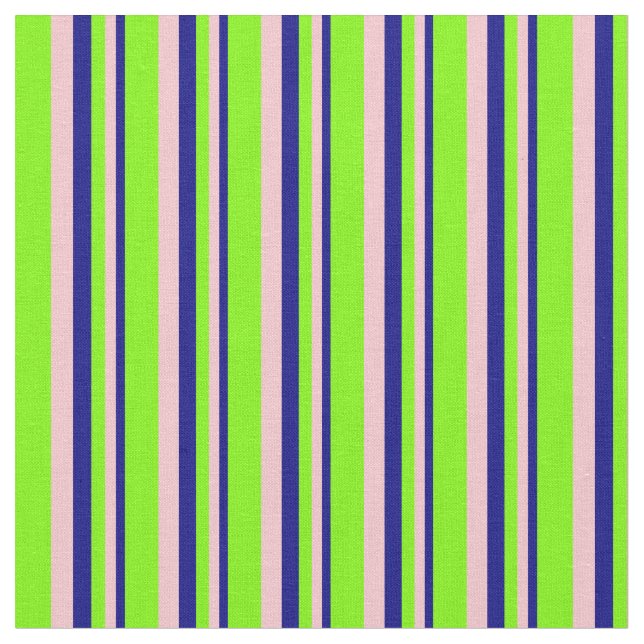 Blau, Rosa und Grüne Streifen Stoff (Nahaufnahme)