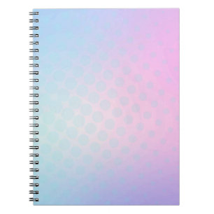 Blau Rosa und Lila Punkt Design Notizbuch Notizblock