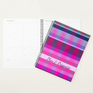 Blau Rosa und Mauve Planer