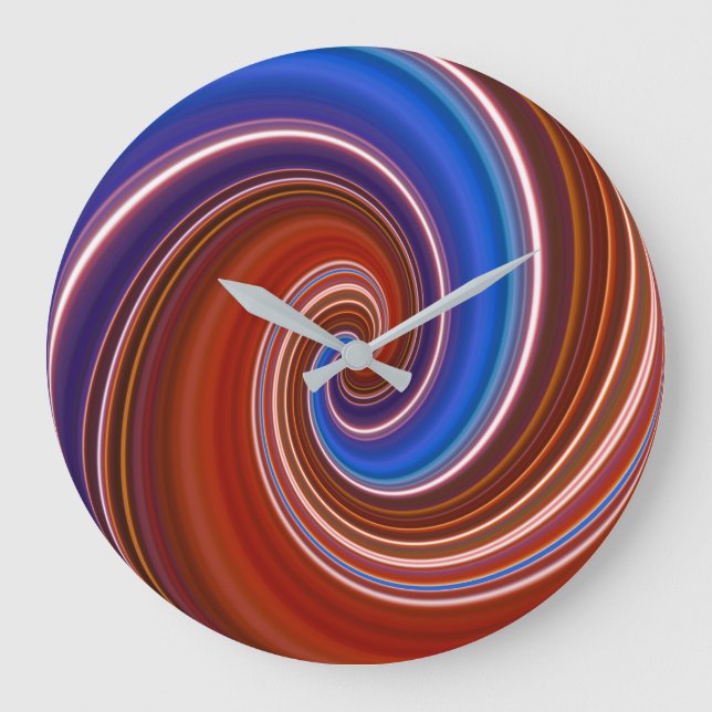 Blau/Rot-Farbrauschen Uhr (Vorderseite)