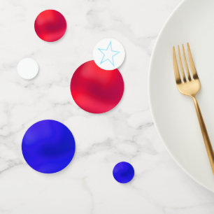 Blau Rot Weiß Patriotische Farben Konfetti