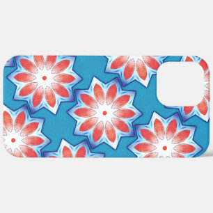 Blau Rot zehn Stuhl Sternkaleidoskop in weich glän Case-Mate iPhone Hülle
