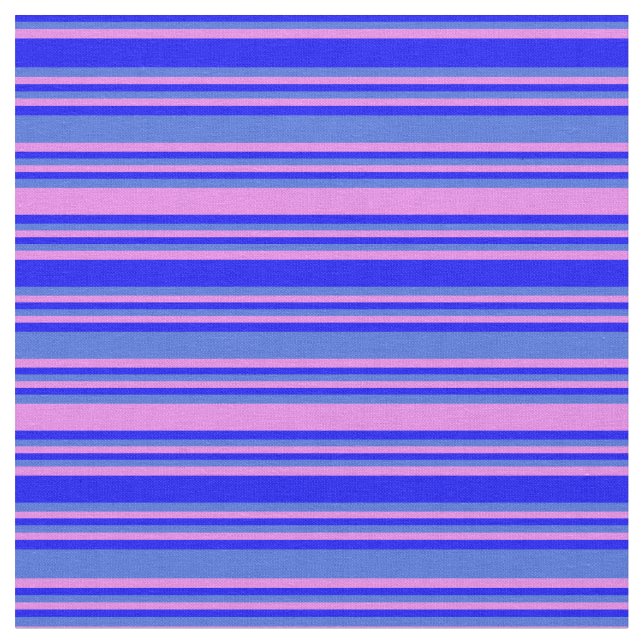 Blau, Royal Blau und Violett-Muster Stoff (Nahaufnahme)