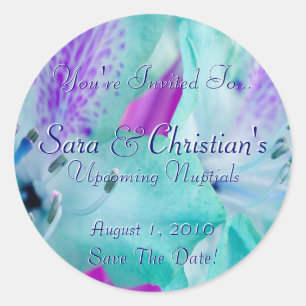 Blau Runder Aufkleber