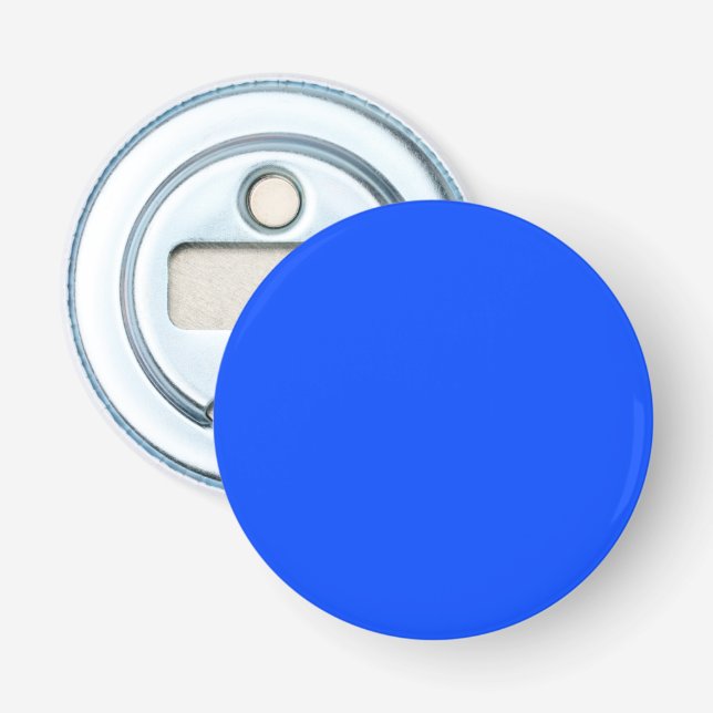 Blau (RYB) (Vollfarbe) Flaschenöffner (Vorderseite)