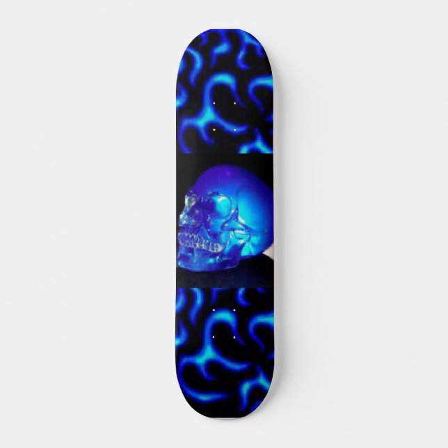 Blau-Schädel Skateboard (Vorne)