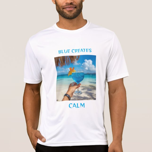 Blau schafft Ruhe T-Shirt (Vorderseite)
