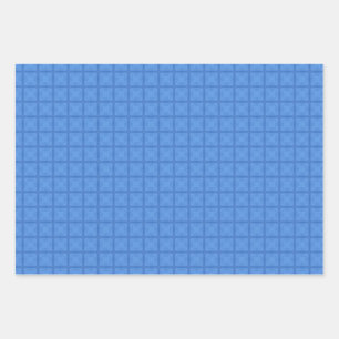 Blau schöne geometrische Gestaltung dekoriert Geschenkpapier Set