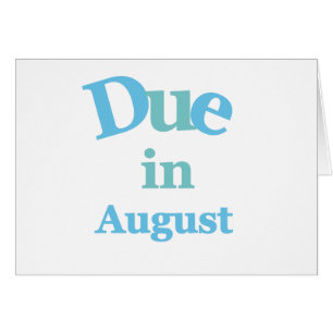 Blau-Schuld im August