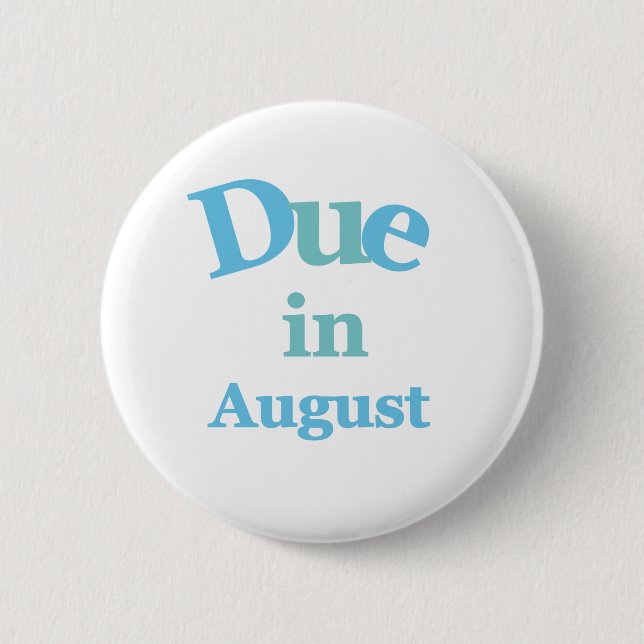 Blau-Schuld im August Button (Vorderseite)