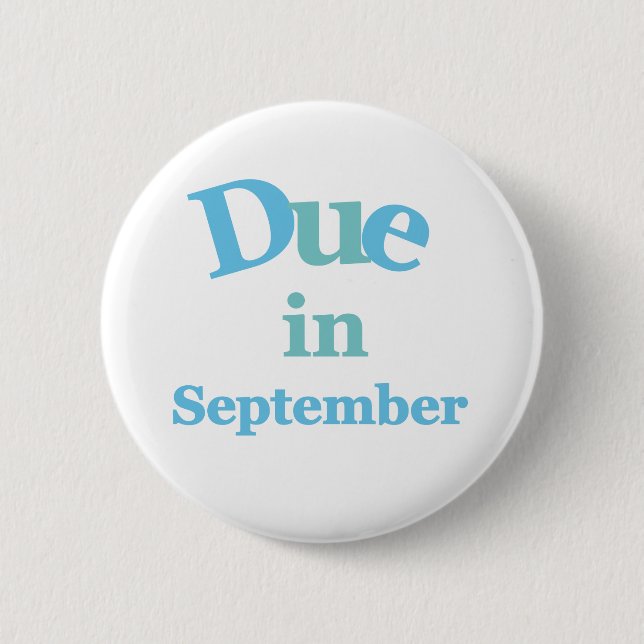 Blau-Schuld im September Button (Vorderseite)