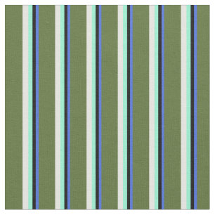 Blau, Schwarz, Aquamarine, Weiß und Dunkel Stoff
