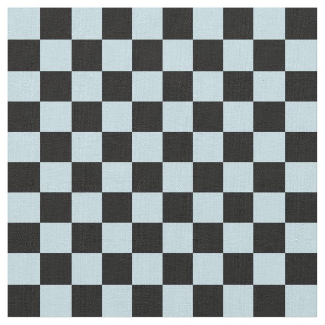 Blau-Schwarz-Schachbrett Stoff (Nahaufnahme)