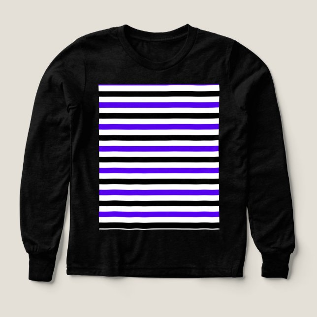 Blau Schwarz und weiß gestreift (Design Vorderseite)