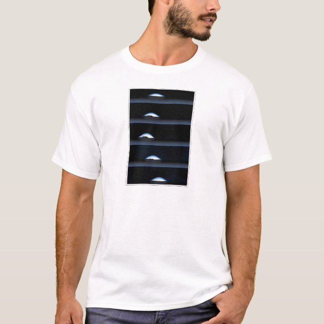 Blau-Schwarze Blasen T-Shirt (Vorderseite)