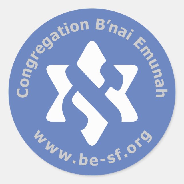 blau sein runder aufkleber (Vorderseite)