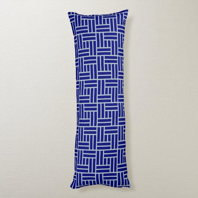 Blau Seitenschläferkissen (Rückseite (Vertikal))