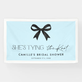 Blau sie bindet das Brautparty des Knochenkuchens Banner