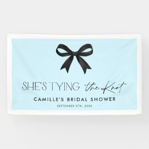 Blau sie bindet das Brautparty des Knochenkuchens Banner