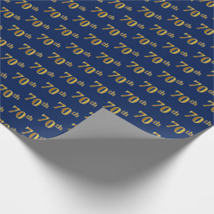 Blau, (siebzigstes) Ereignis des Imitat-Gold70. Geschenkpapier