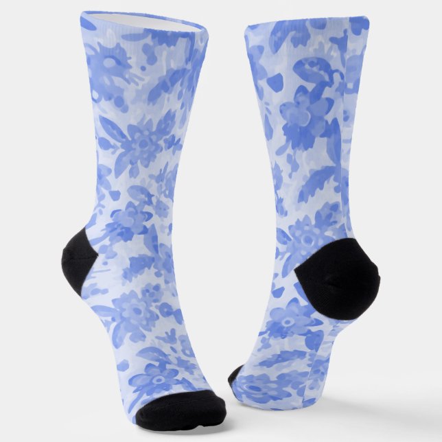 Blau Socken (Gewinkelt)