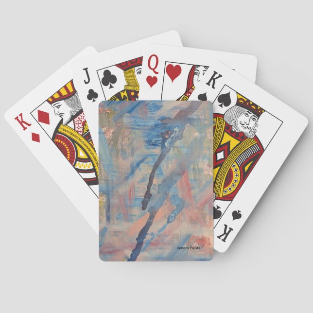Blau  spielkarten (Rückseite)