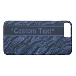 Blau Strickende Camouflage mit benutzerdefiniertem Case-Mate iPhone Hülle