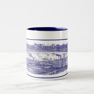 Blau-Tasse Piedmonts Maufacturing Zweifarbige Tasse