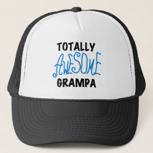 Blau total fantastische Grampa T - Shirts und Truckerkappe