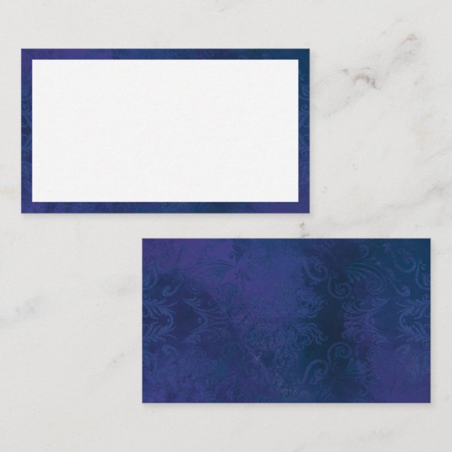 blau treuekarte (Vorne/Hinten)