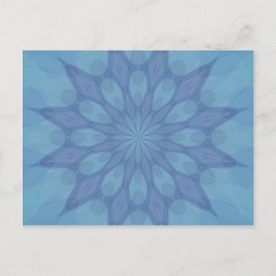 Blau-Türkis-Muster 2 Postkarte