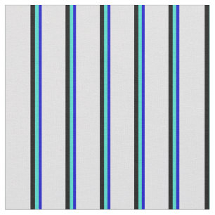 Blau, Türkis, Schwarz und Lavendel farbig Stoff