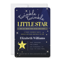 Blau | Twinkle Twinkle Little Star Baby Shower 