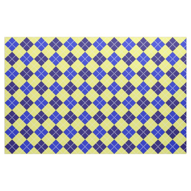 Blau-u. GoldRaute Stoff (Fat Quarter (45,7 x 55,9 cm))