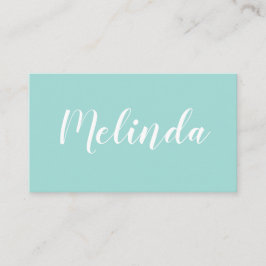 Blau/unbedeutende modische Visitenkarte des