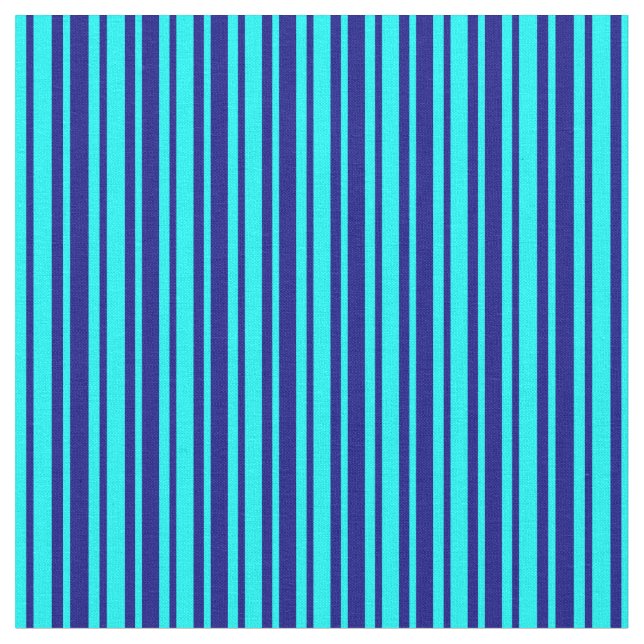 Blau- und Aqua-Muster Stoff (Nahaufnahme)