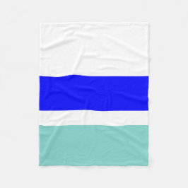 Blau und Aquamarin Fleecedecke