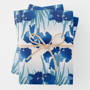 Blau und Aquamarin Irische Geschenkpapier Set