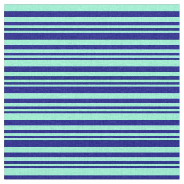 Blau und Aquamarine Farbmuster Stoff (Nahaufnahme)