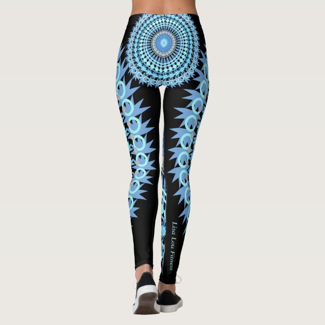 Blau-und Augen-Süßigkeit Leggings (Rückseite)