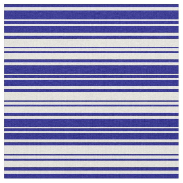 Blau und Beige Farbmuster Stoff (Nahaufnahme)