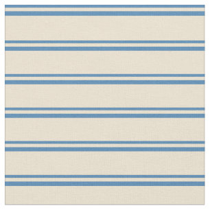 Blau und Beige Farbmuster Stoff